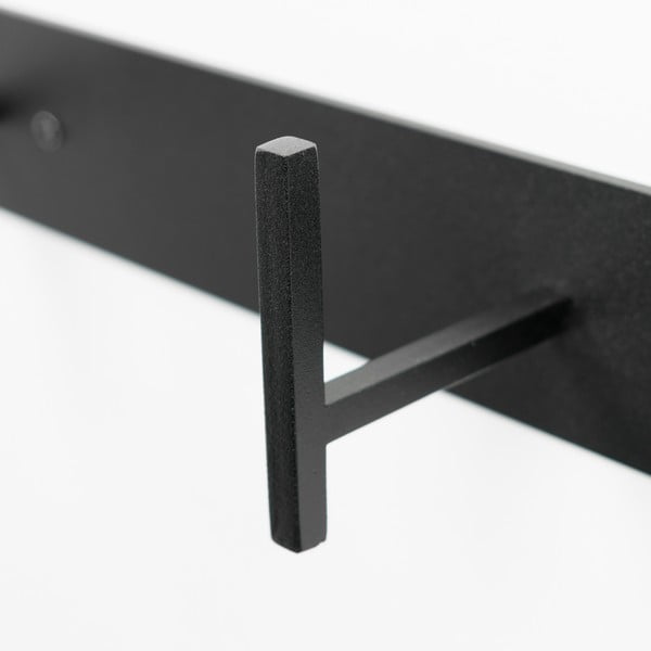 Fekete fém fali fogas 64 cm Chapman – Spinder Design-image-3