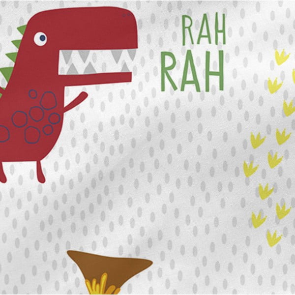 Funnysaurus gyerek pamut lepedő, 90 x 200 cm - Moshi Moshi-image-4