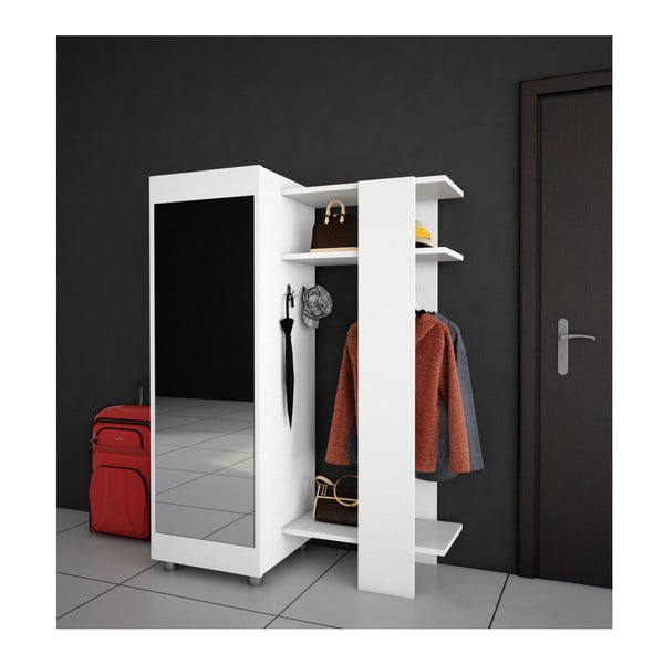 Antre fehér ruhásszekrény tükörrel-image-1