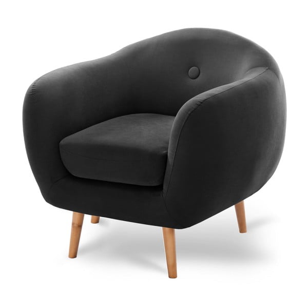 Fekete fotel - Scandi by Stella Cadente Maison-image-3