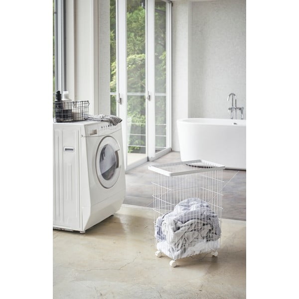 Fehér fém szennyeskosár 55 l Tower – YAMAZAKI-image-3