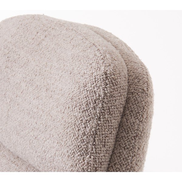 Világosszürke buklé relaxációs fotel lábtartóval Sifton – Unique Furniture-image-1