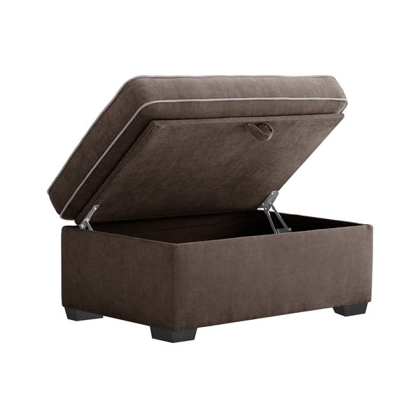 Serena sötétbarna puff tárolóhellyel - Jalouse Maison-image-2