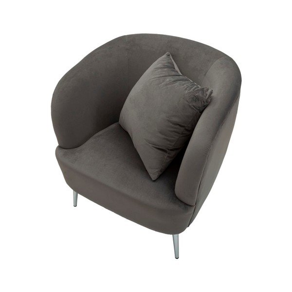 Szürke bársony fotel Silvery – Mauro Ferretti-image-4