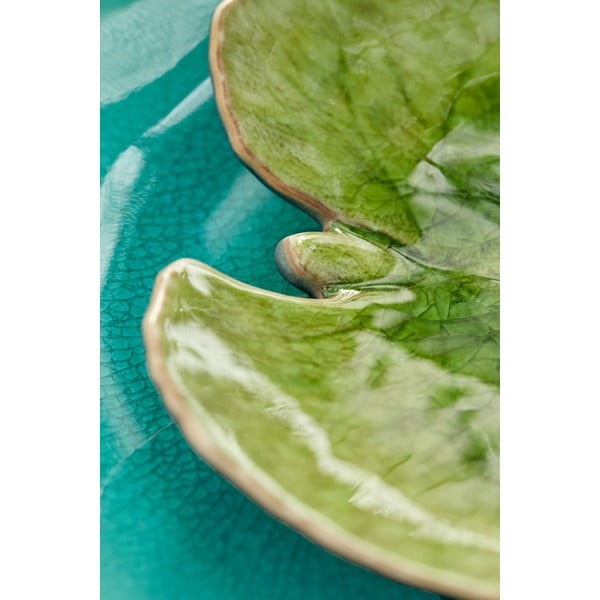 Riviera zöld agyagkerámia tál, 17 x 17,6 cm - Costa Nova-image-2