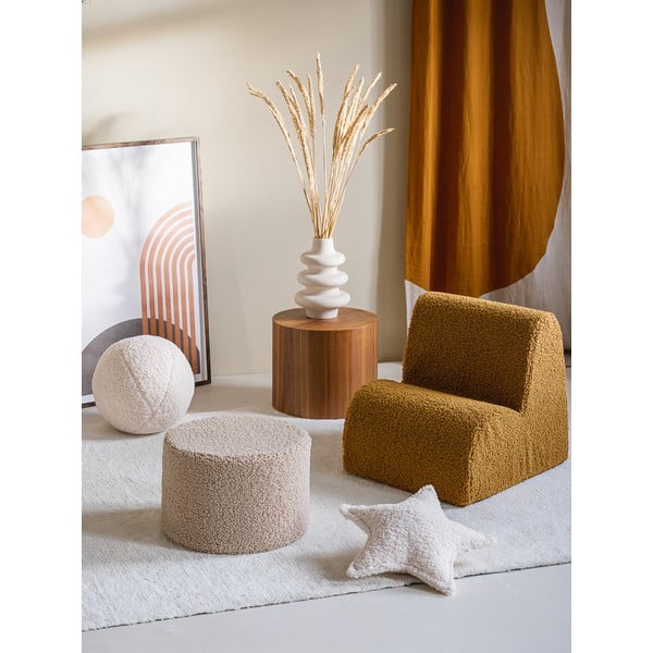 Barna buklé gyerek fotel Cloud – Wigiwama-image-2