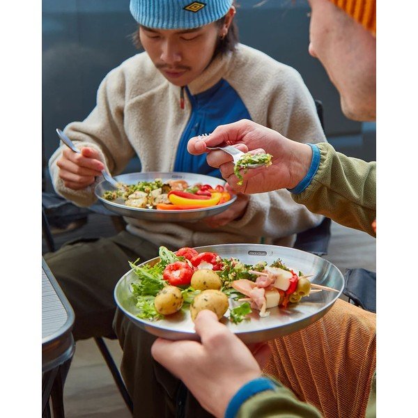 Ezüstszínű rozsdamentes acél tányér készlet 4 db-os ø 25,5 cm – Black + Blum-image-2