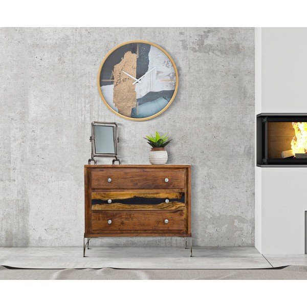 Art kék falióra, ø 60 cm - Mauro Ferretti-image-1