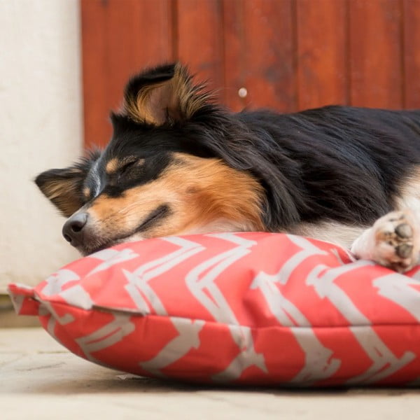 Piros fekhely kutyáknak 90x120 cm Outdoor Bed Barn Red L – P.L.A.Y.-image-1