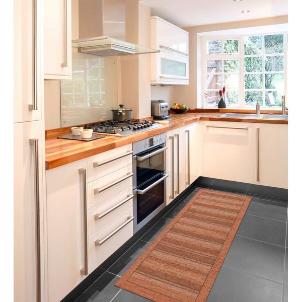 Velour narancssárga futószőnyeg, 55 x 190 cm - Floorita-image-2