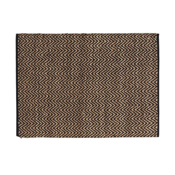 Fekete-natúr színű szőnyeg 120x170 cm Zigzag – douceur d'intérieur-image-4