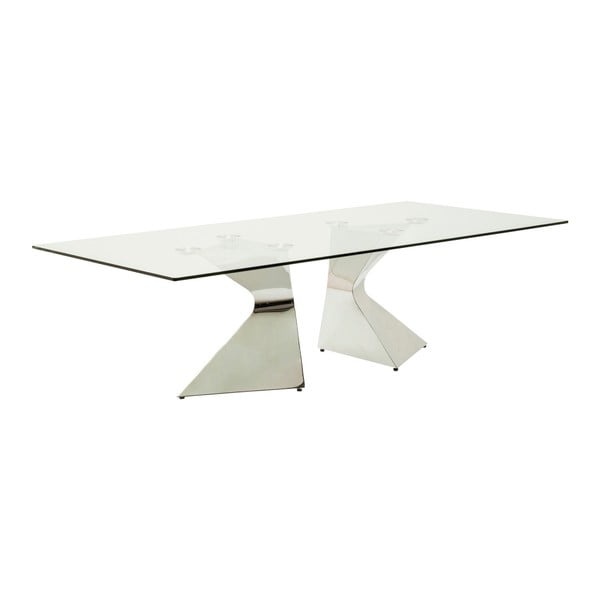 Floria kávézó asztal rozsdamentes acél színű fém lábakkal - Kare Design
