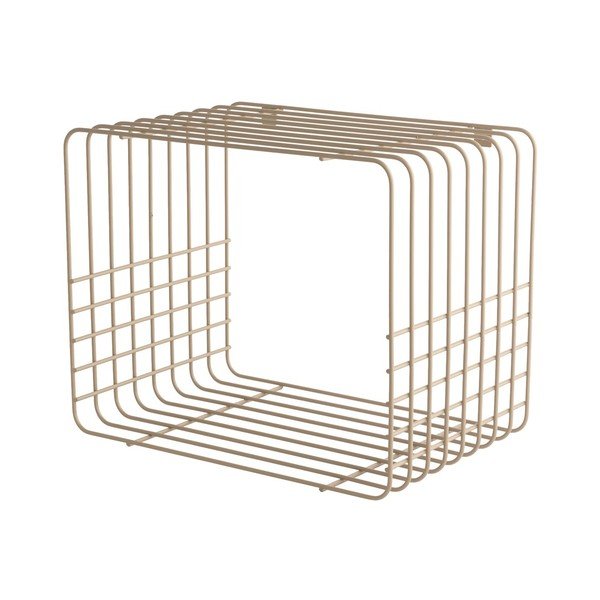 Bézs többszintes fém fali polc 38 cm Wire – Mette Ditmer Denmark