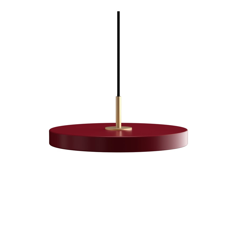 Piros fém LED dimmelhető függőlámpa fém búrával ø 31 cm Asteria Plus  UMAGE