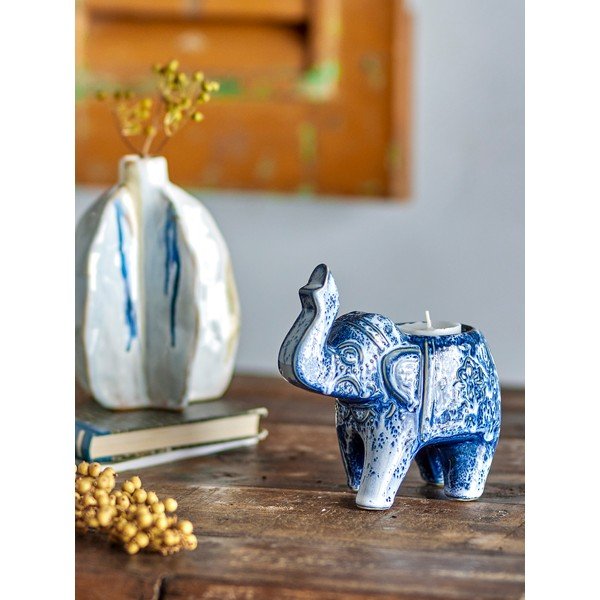 Agyagkerámia gyertyatartó teamécseshez Oliphant – Bloomingville-image-1