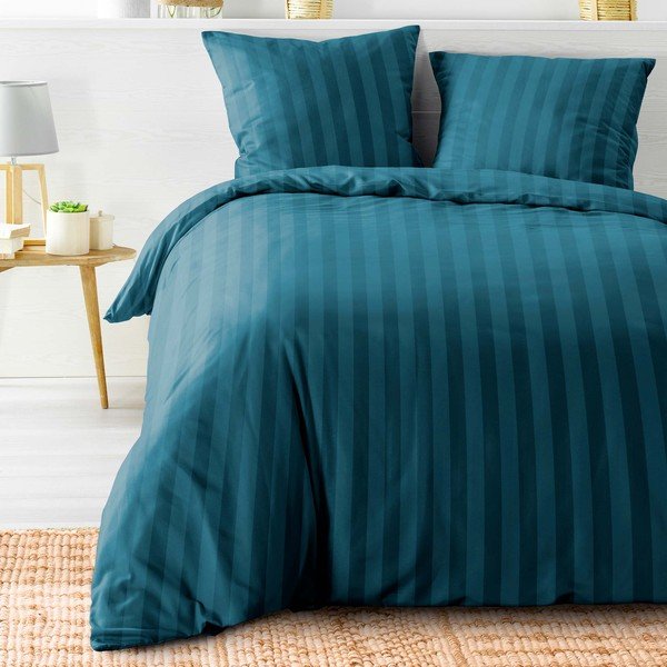 Kék kétszemélyes hosszabbított mikroszálas ágyneműhuzat 240x220 cm Cleo – douceur d'intérieur-image-1