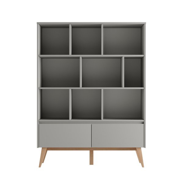 Szürke gyerek könyvespolc 120x42,5 cm Swing – Pinio-image-2