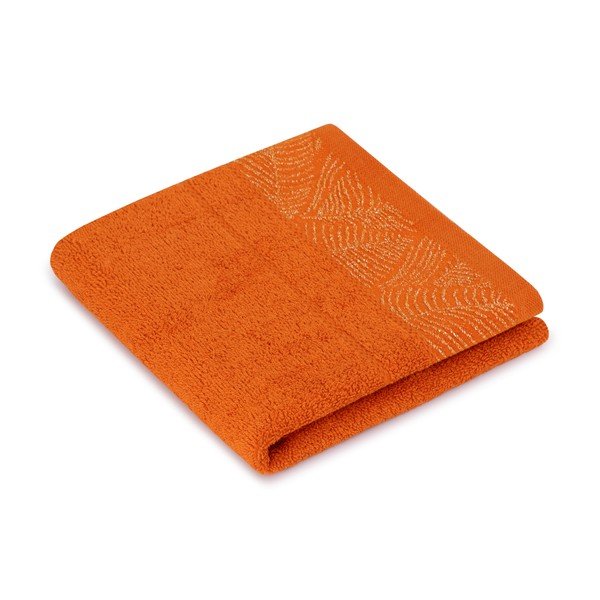 Narancssárga-bézs frottír pamut törölköző és fürdőlepedő készlet 6 db-os Bellis – Restilo-image-3
