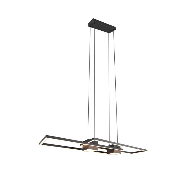 Matt fekete dimmelhető  LED függőlámpa távirányítóval Albany – Trio-image-3