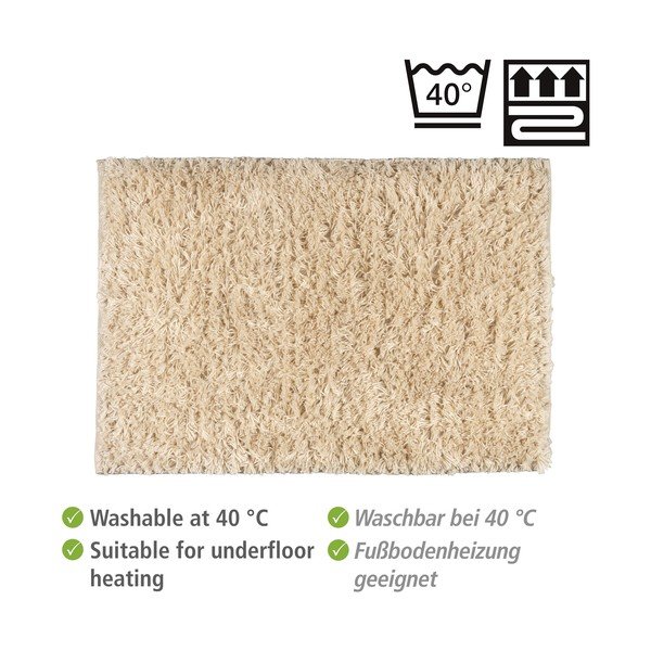 Bézs textil fürdőszobai kilépő 60x90 cm Lanas – Wenko-image-4