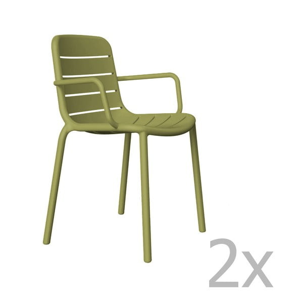 Gina zöld kerti fotel, 2 darab - Resol