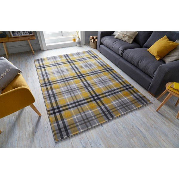 Highland sárga-szürke szőnyeg, 200 x 290 cm - Flair Rugs-image-4