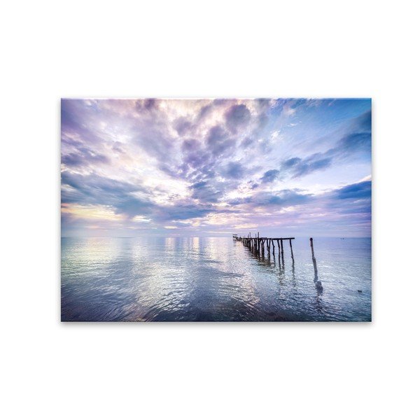 Glas Summer Blue kép, 80 x 120 cm - Styler