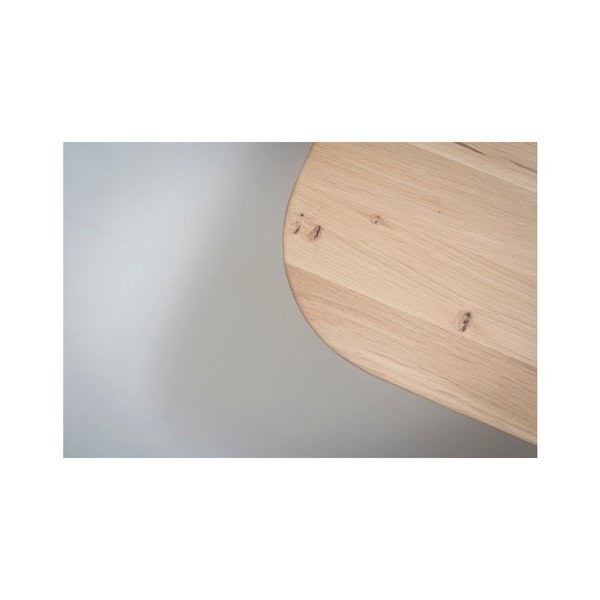 Stafa tömör tölgyfa étkezőasztal, 200 x 90 cm - Gazzda-image-4