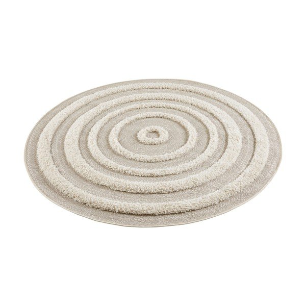 Handira Circle krémszínű szőnyeg, ⌀ 160 cm - Mint Rugs-image-3