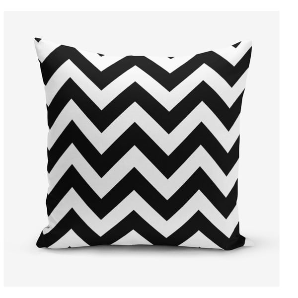 Stripes fekete-fehér párnahuzat, 45 x 45 cm - Minimalist Cushion Covers