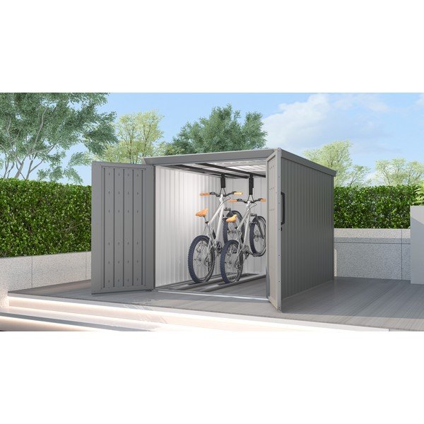 Szürke kerti szekrény Avocado B – Rojaplast-image-2