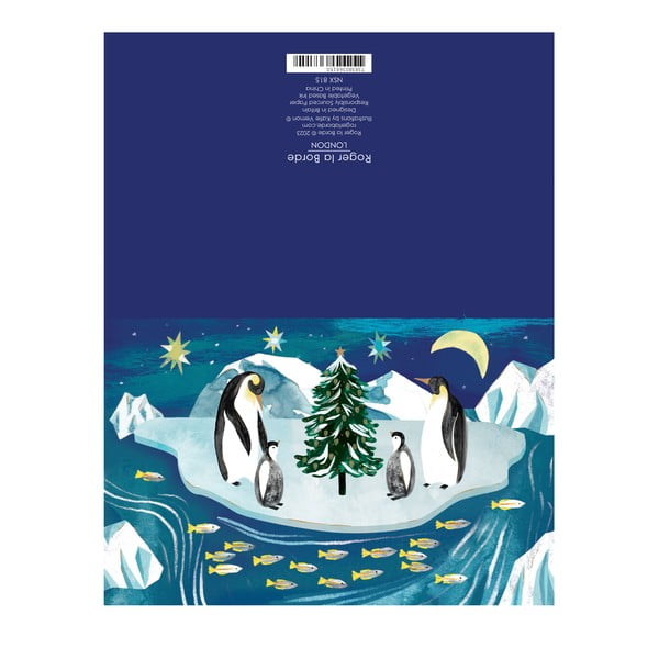 Üdvözlőlap szett 8 db-os karácsonyi mintával Go with the Floe  – Roger la Borde-image-1