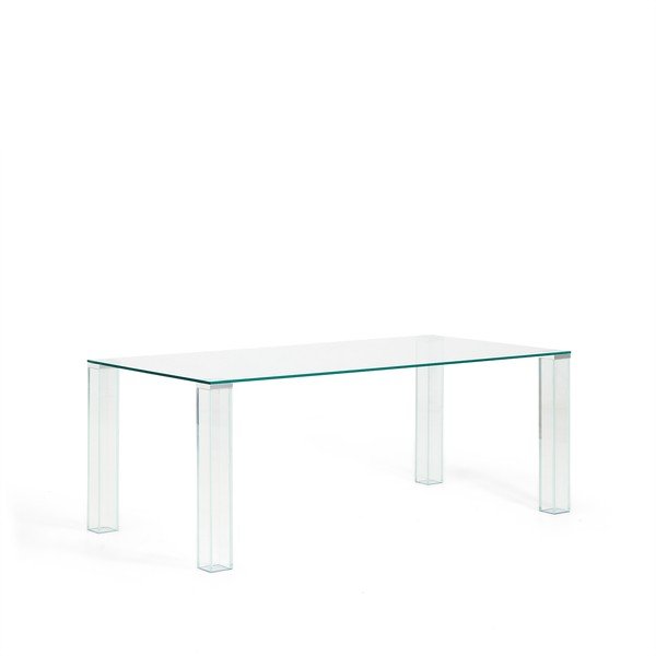 Üveg étkezőasztal 100x200 cm Adularia – Kave Home