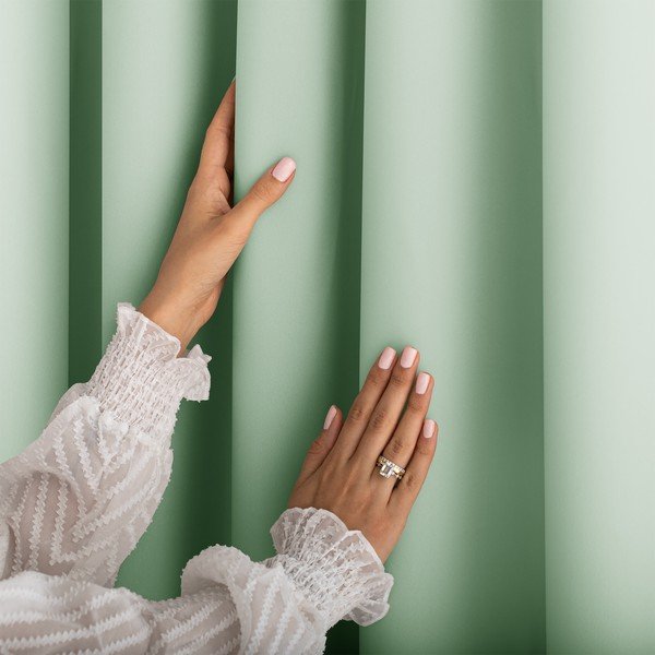 Mentazöld dimout (részleges sötétítő) függöny 140x250 cm Carli – Restilo-image-1