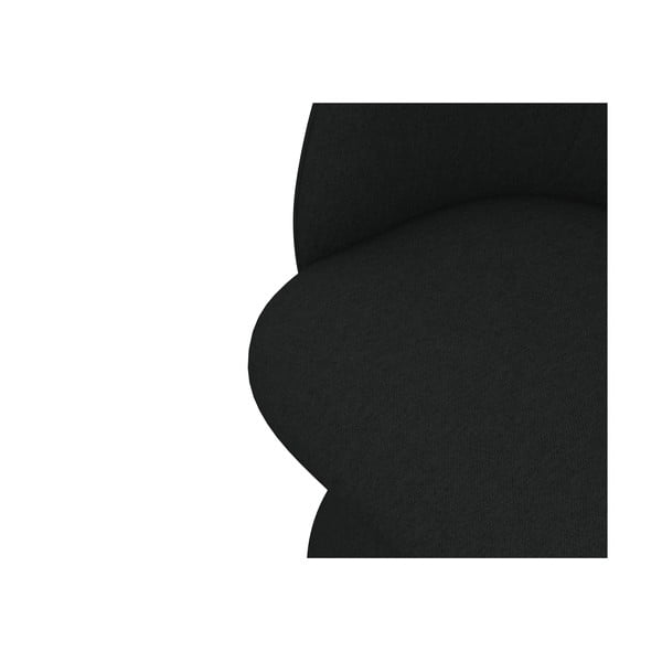 Fekete kárpitozott étkezőfotel Maia – Makamii-image-4