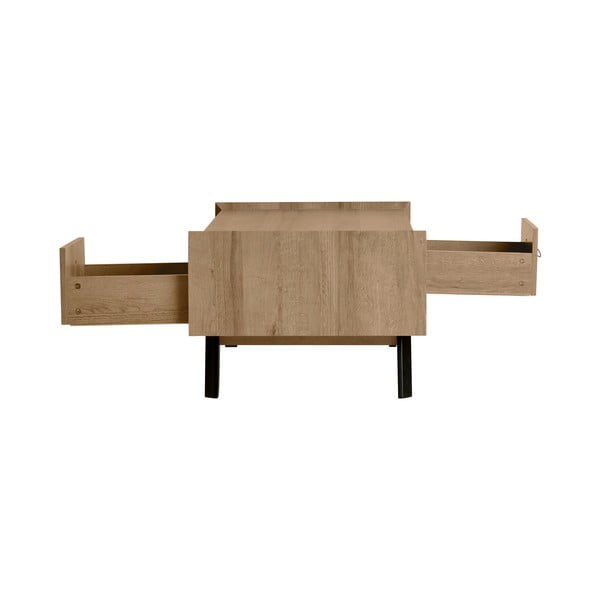 Ceilan 2 fiókos dohányzóasztal, tölgyfa dekorral - Marckeric-image-3