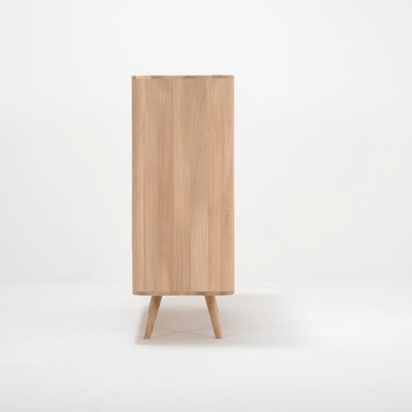 Ena Two tölgyfa komód, 135 x 42 x 110 cm - Gazzda-image-4