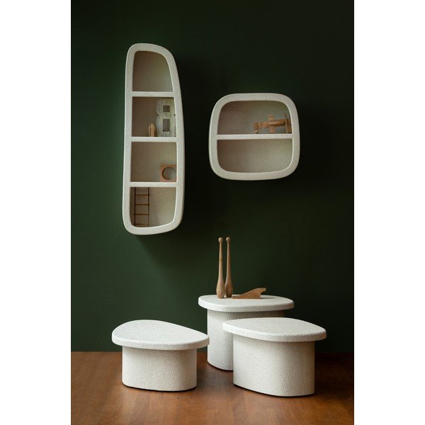 Krémszínű többszintes fali polc 54 cm Veda – Dutchbone-image-2