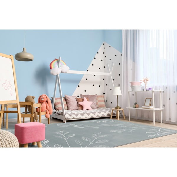 Mentazöld gyerek szőnyeg 160x230 cm Gentle Leaves – FD-image-1