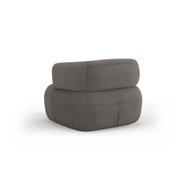 Szürke buklé fotel Jenny – Micadoni Home-image-3