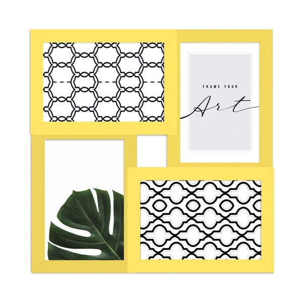 Sárga fali képkeret 27x27 cm – knor