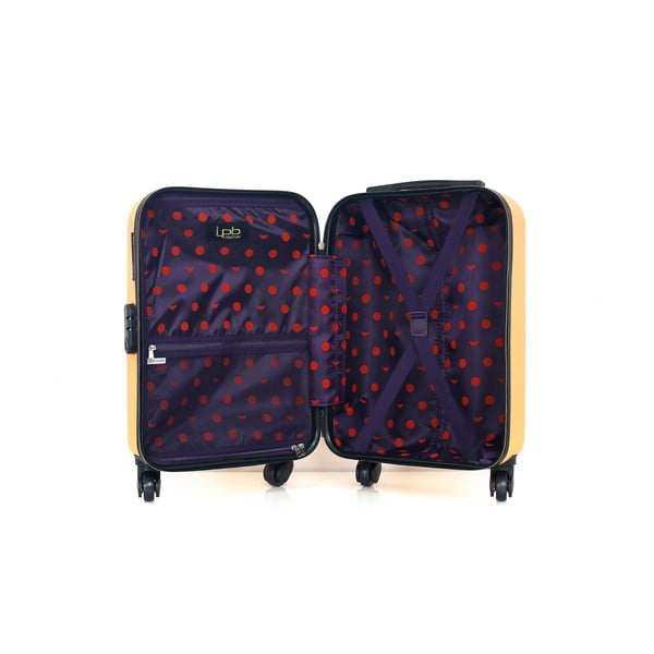 Francis narancssárga gurulós bőrönd, 31 l - LPB-image-3