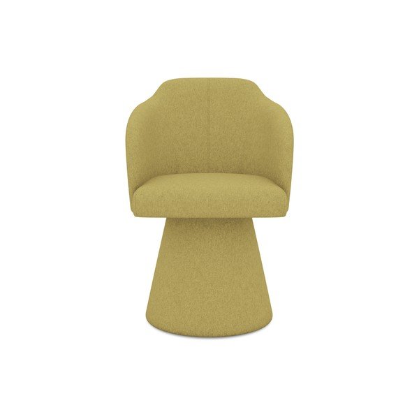 Sárga kárpitozott étkezőfotel Kanoa – Makamii-image-1