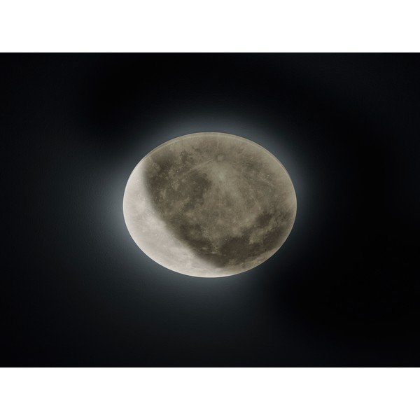 Világosszürke LED gyerek mennyezeti lámpa akrilüveg búrával ø 40 cm Lunar – Trio-image-1