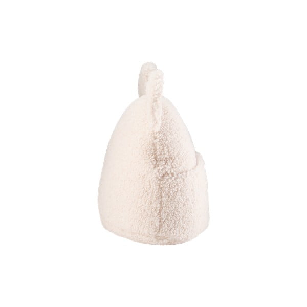 Krémszínű buklé párna gyerek kanapéhoz Teddy Pouch – Wigiwama-image-2