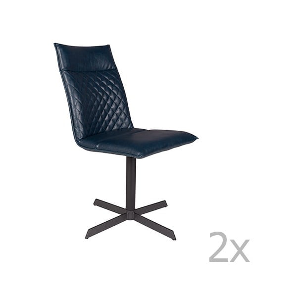 Ivar kék szék szett, 2 db-os - White Label