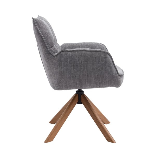 Szürke kárpitozott étkezőfotel szett 2 db-os Marilla – Unique Furniture-image-1