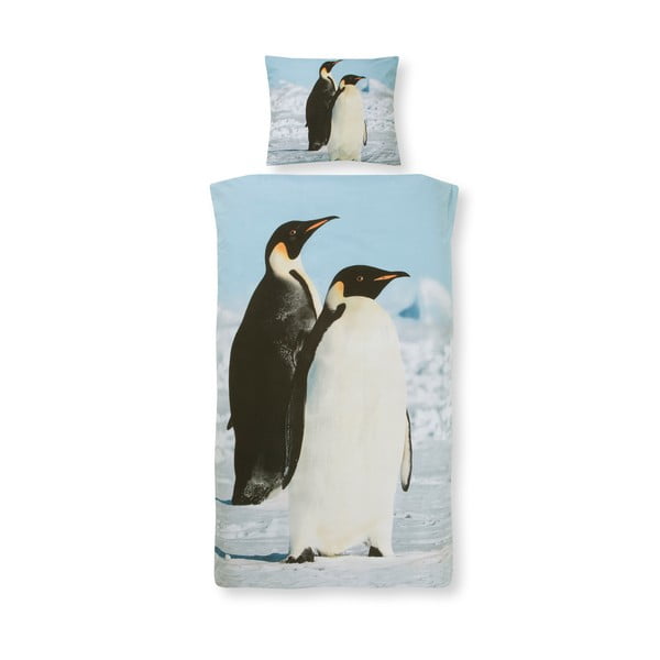 Penguin pamut gyermek ágyneműhuzat garnitúra, 140 x 200 cm - Ekkelboom