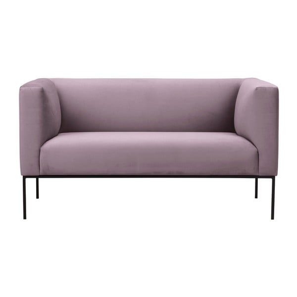 Neptune púderrózsaszín bársony kanapé, 145 - Windsor & Co Sofas