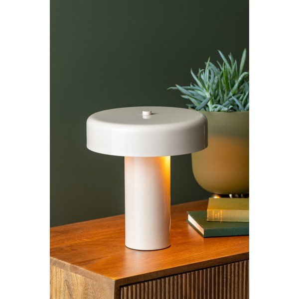 Bézs fém asztali lámpa (magasság 26 cm) Riqueza Palo – Leitmotiv-image-1